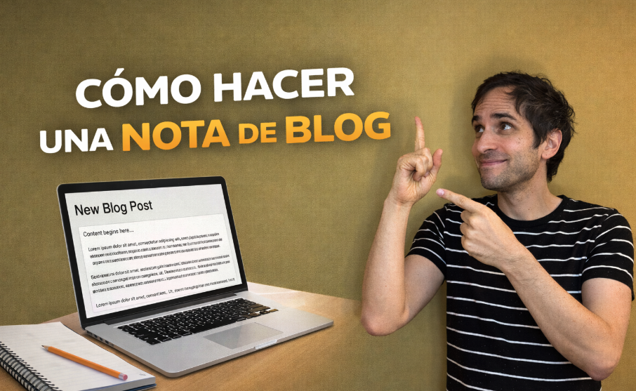 Como escribir una nota de un blog